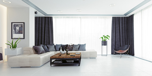 Curtains - protection of modern interiors from the sun