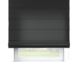 Římské odstíny pro arkýřové okno v obývacím pokoji