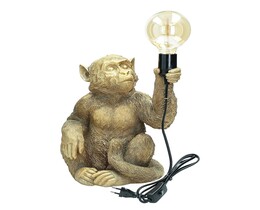 Stolní lampa Zlatá opice 36 cm