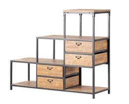 Knihovna Factory 120 x 41 x 128 cm