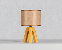 Stolní lampa Aloa světle hnědá