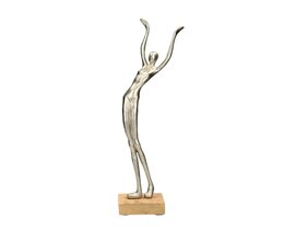 Dekoracja Silver Woman III wys. 52 cm