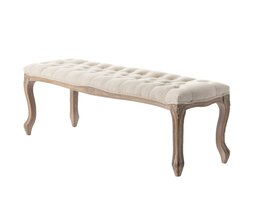 Lavice Isacco krémová 114x38x48cm