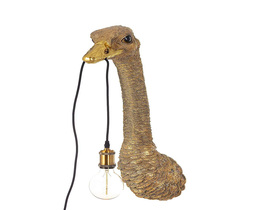 Nástěnná lampa Zlatý pštros 72cm