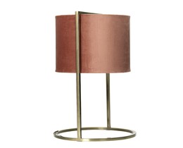 Stolní lampa Santos růžovo-zlatá
