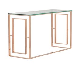 Konzolový stolek Eternic růžové zlato 120x40x80cm