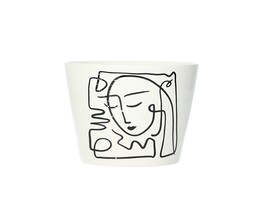 Kryt na květináč Face II 12cm