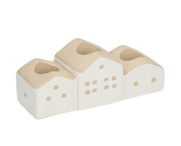 Świecznik Hauses 13x5x7cm bílá