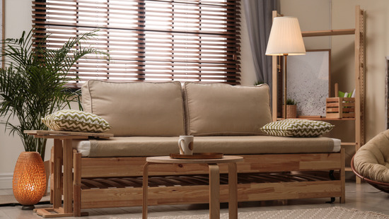 
										Dřevěné žaluzie s páskami
																						