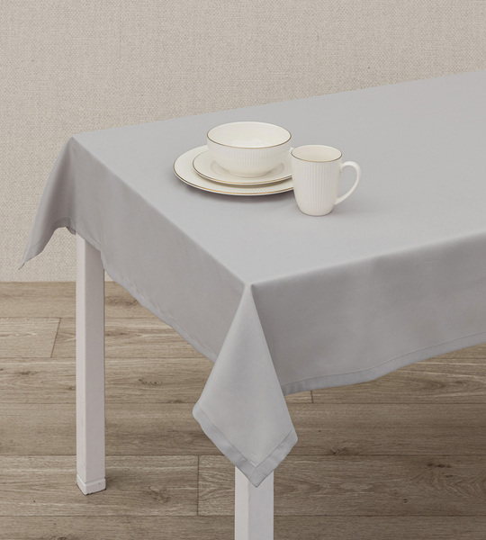 Tablecloth 140x300 cm light grey