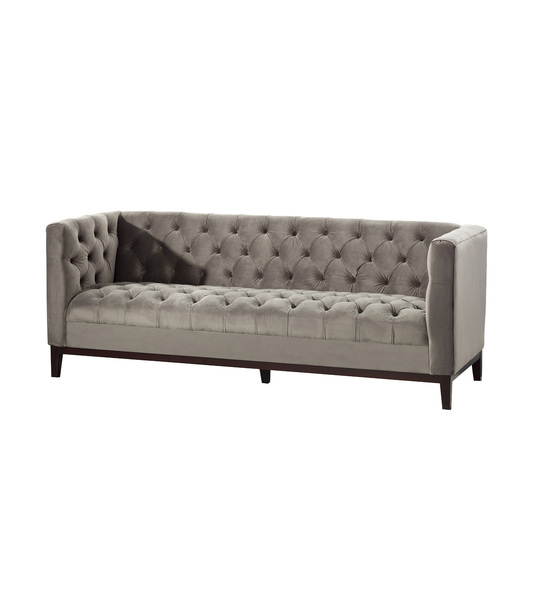 Sofa Velvet Elite grey 3-seater