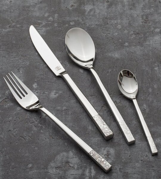 Cutlery Fiori Platinum for 6 people 24 parts