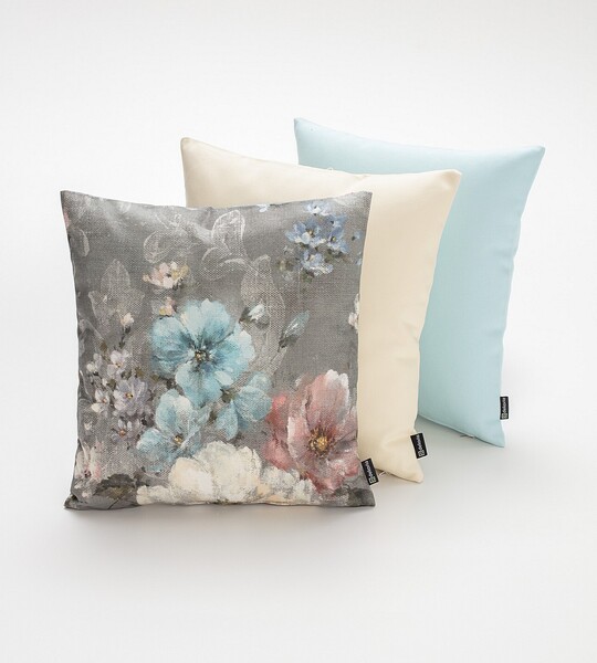 Set cushion covers 3 pcs Cotton Panama 04