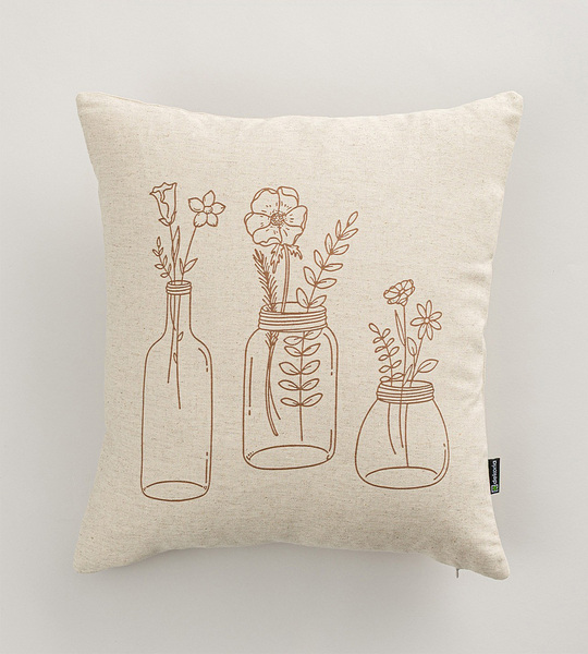 Cushion cover for cushion Rustic Bloom 45x45 cm