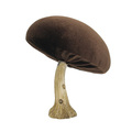 Dekoracja Velvet Mushroom 12 cm brown