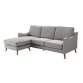 Corner sofa Venuste linen grey